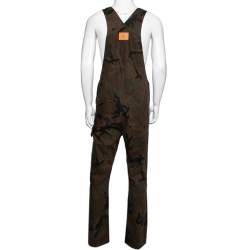 Louis Vuitton x Supreme Green Camo Print Denim Overalls XXS