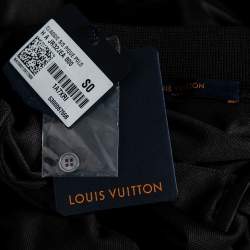 Pre Owned Louis Vuitton Grey Cotton Pique Logo Embroidered Short Sleeve T-Shirt S