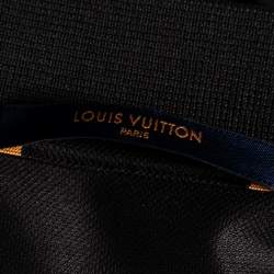 Pre Owned Louis Vuitton Grey Cotton Pique Logo Embroidered Short Sleeve T-Shirt S