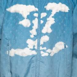 Louis Vuitton Blue Sky Printed Synthetic Hooded Jacket XXL