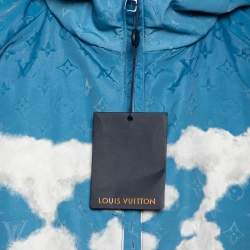 Louis Vuitton Blue Sky Printed Synthetic Hooded Jacket XXL