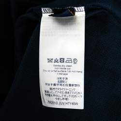 Louis Vuitton Navy Blue Cotton Knit Pocket Detail Polo T-Shirt 4XL