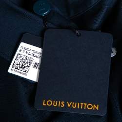 Louis Vuitton Navy Blue Cotton Knit Pocket Detail Polo T-Shirt 4XL