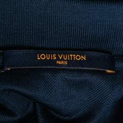 Louis Vuitton Navy Blue Cotton Knit Pocket Detail Polo T-Shirt 4XL
