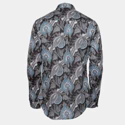 Louis Vuitton Blue Paisley Print Cotton Full Sleeves Button Front Shirt L