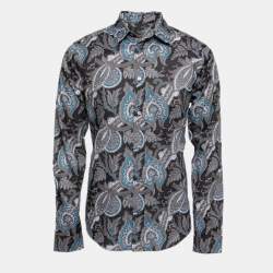Louis Vuitton Blue Paisley Print Cotton Full Sleeves Button Front Shirt L
