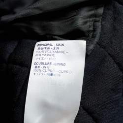 Louis Vuitton Black Quilted Plain Rainbow Zip Front Jacket XL