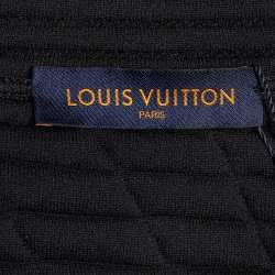 Louis Vuitton Black Quilted Plain Rainbow Zip Front Jacket XL