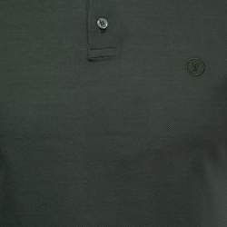 Louis Vuitton Green Cotton Polo T Shirt XS