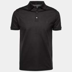 Louis Vuitton Black And White Squares Pattern Polo Shirt - USALast
