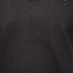 Pre Owned Louis Vuitton Black Cotton Polo T Shirt S