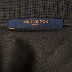 Pre Owned Louis Vuitton Black Cotton Polo T Shirt S