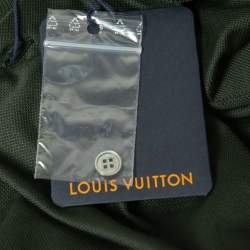 Pre Owned Louis Vuitton Green Cotton Polo T Shirt XS