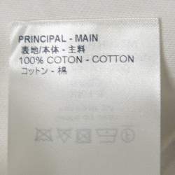 مملوكة مسبقًا Louis Vuitton Milk White LV Pendant Embroidered Cotton Crew Neck T-Shirt 4XL