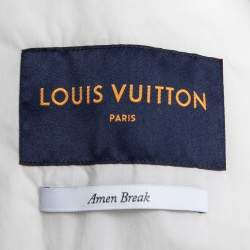 Louis Vuitton White Down Cropped Rave Puffer Jacket L