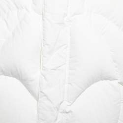 Louis Vuitton White Down Cropped Rave Puffer Jacket L