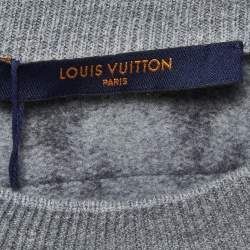 Louis Vuitton Grey All-Over NBA Player Patterned Cotton Crew Neck Sweatshirt XL