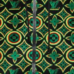 Louis Vuitton Multicolor Jamaican Flower Patterned Terry Cotton Zip Front Hoodie XL