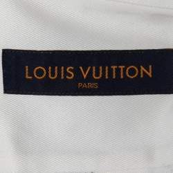 Louis Vuitton White New Walkers Print Cotton DNA Collar Shirt L