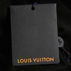 Pre Owned  Louis Vuitton Black Graphic Print Cotton Chain Crew Neck T-Shirt M