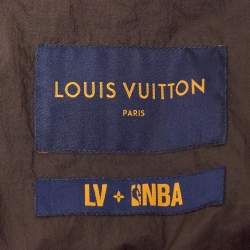  Louis Vuitton X NBA Multicolor Letters Print Nylon Hooded Jacket XXL