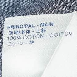 Louis Vuitton Grey Alphabet Embroidered Cotton Shirt XS