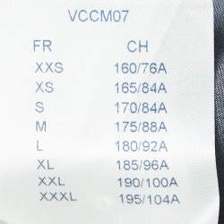 Louis Vuitton Grey Alphabet Embroidered Cotton Shirt XS