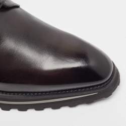 Louis Vuitton Black Leather Lace Up Derby Size 42.5