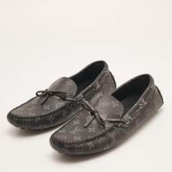 مملوكة مسبقًا Louis Vuitton Black Monogram Canvas Arizona Loafers Size 43.5