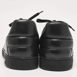 Louis Vuitton Black Crocodile Leather Frontrow Lace Up Sneakers Size 44