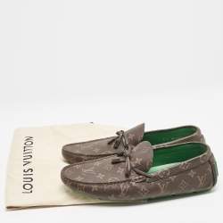 Louis Vuitton Monogram Canvas Driver Loafers Size 43