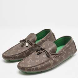 Louis Vuitton Monogram Canvas Driver Loafers Size 43
