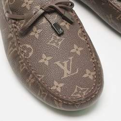 Louis Vuitton Monogram Canvas Driver Loafers Size 43