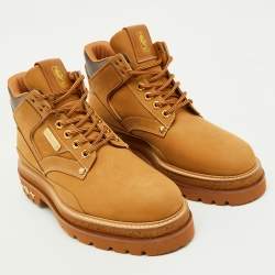 Louis Vuitton x NBA Beige Nubuck Leather Hiking Boots Size 40