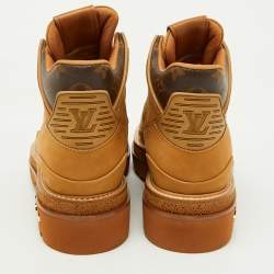 Louis Vuitton x NBA Beige Nubuck Leather Hiking Boots Size 40