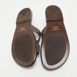 Louis Vuitton Damier Ebene Canvas LV Oasis Mules Size 43