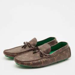 Louis Vuitton Monogram Canvas LV Driver Loafers Size 43