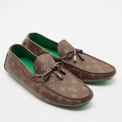 Louis Vuitton Monogram Canvas LV Driver Loafers Size 43