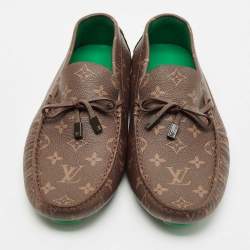 Louis Vuitton Monogram Canvas LV Driver Loafers Size 43