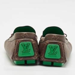 Louis Vuitton Monogram Canvas LV Driver Loafers Size 43