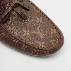 Louis Vuitton Monogram Canvas LV Driver Loafers Size 43