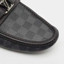 Louis Vuitton Damier Graphite Canvas Hockenheim Loafers Size 43
