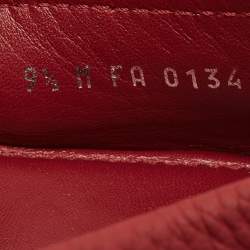 Louis Vuitton Burgundy Leather Hockenheim Slip On Loafers Size 43.5