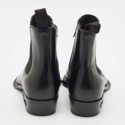 Louis Vuitton Black Leather Chelsea Ankle Boots Size 41