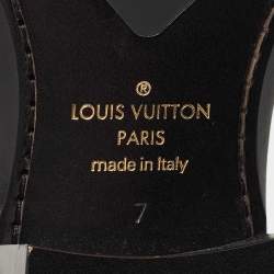 Louis Vuitton Black Leather Chelsea Ankle Boots Size 41
