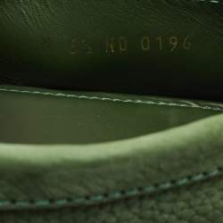 مملوكة مسبقًا حذاء لوفرز لوي فيتون هوكينهايم جلد نوباك أخضر مقاس 40.5