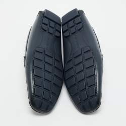 Pre Owned Louis Vuitton Monte Carlo Size 43.5 Black Leather Loafers