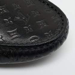 مملوكة مسبقًا Louis Vuitton Hockenheim Size 43.5 Black Monogram Leather Loafers