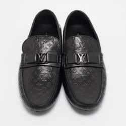 مملوكة مسبقًا Louis Vuitton Hockenheim Size 43.5 Black Monogram Leather Loafers