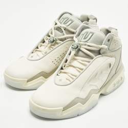 Pre Owned Louis Vuitton Trainer 2 Size 43 Tricolor Leather and Nubuck Leather High Top Sneakers